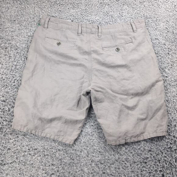 Banana Republic Shorts Men 34 Gray Aiden Linen Blend Preppy Casual Minimalist - Picture 1 of 9